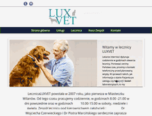 Tablet Screenshot of luxvet.pl